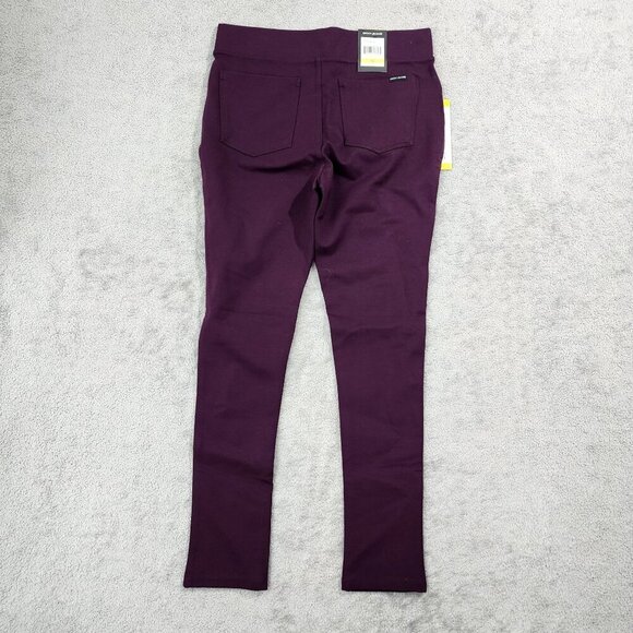 NEW DKNY Jeans Aubergine Stretch Skinny Legging Pants Womens S Rayon Blend - Picture 3 of 9